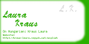 laura kraus business card